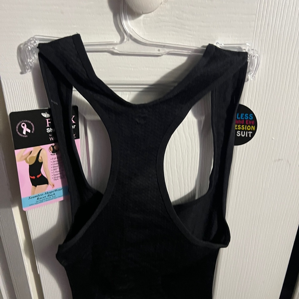 Black Shapewear Intimates with Racerback Design - Picture 10 of 10